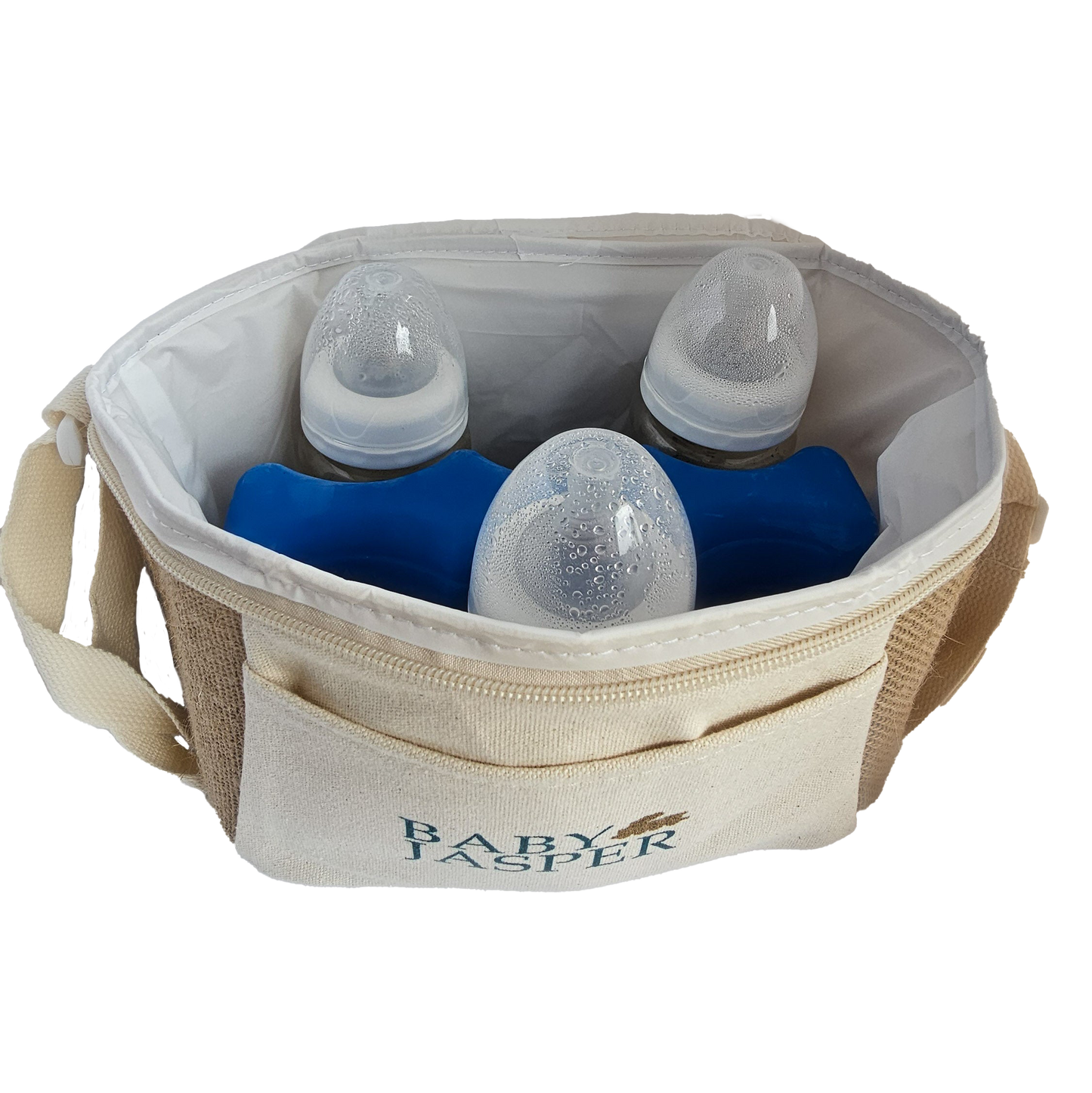 Jute Cooler Bag with Ice Pack